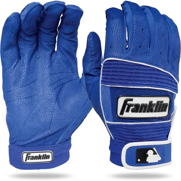 imageFranklin Sports MLB Batting Gloves  Neo Classic II Adult Batting Gloves Pair  Baseball  Softball Batting GlovesRoyalRoyal