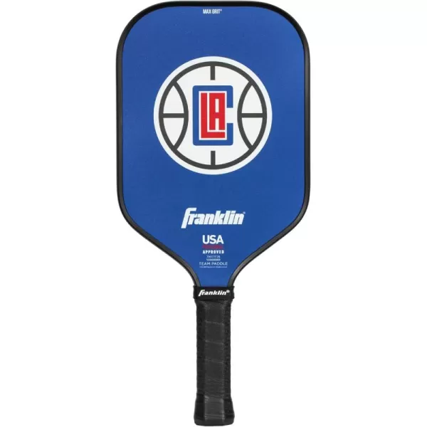 imageFranklin Sports NBA Pickleball Paddle  Official NBA Team Pickleball Paddles  USAP USAPA Approved Premium Quality Pickleball Paddles  Authentic Team Logos  ColorsLos Angeles Clippers