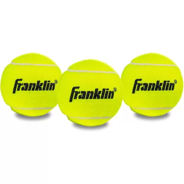 imageFranklin Sports Pressureless Tennis Balls  Official Size Low Pressure Tennis Balls  Great for Training  Practice  Low Bounce Tennis Balls  All Court Surface Tennis Balls  Carry Bag Included3 Pack