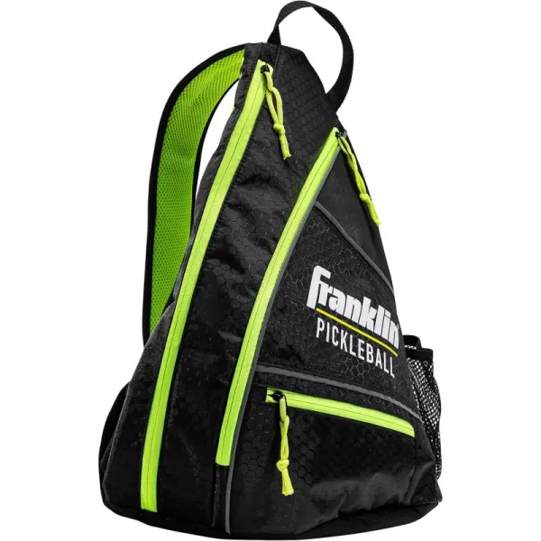 imageFranklin Sports Sling Bag Backpack for Pickleball Gear  Equipment  Holds Paddles Balls  Accessories  Official US Open Bag for Men  WomenBlackGreen