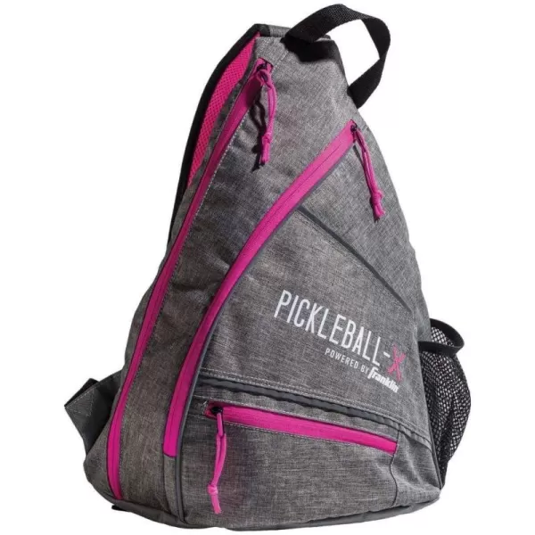 imageFranklin Sports Sling Bag Backpack for Pickleball Gear  Equipment  Holds Paddles Balls  Accessories  Official US Open Bag for Men  WomenGrayPink