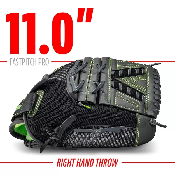 Franklin Sports Fastpitch Pro Series Softball Gloves  Right or Left Hand Throw  Adult and Youth Sizes  11in 115in 12in 125in and 13in Size MittsLime