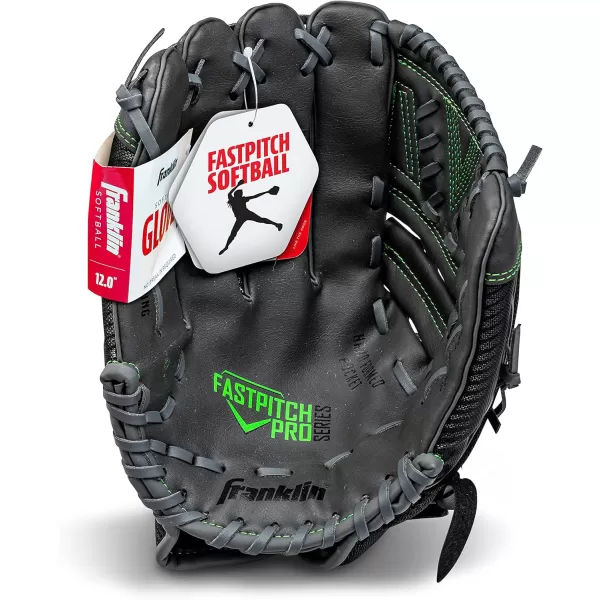 Franklin Sports Fastpitch Pro Series Softball Gloves  Right or Left Hand Throw  Adult and Youth Sizes  11in 115in 12in 125in and 13in Size MittsLime