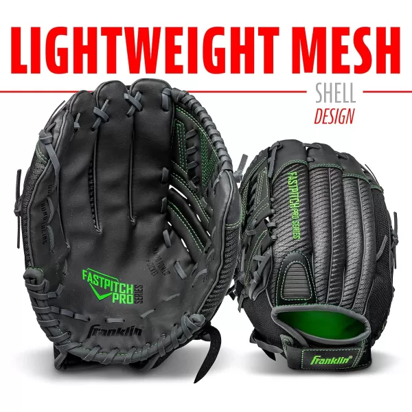 Franklin Sports Fastpitch Pro Series Softball Gloves  Right or Left Hand Throw  Adult and Youth Sizes  11in 115in 12in 125in and 13in Size MittsLime