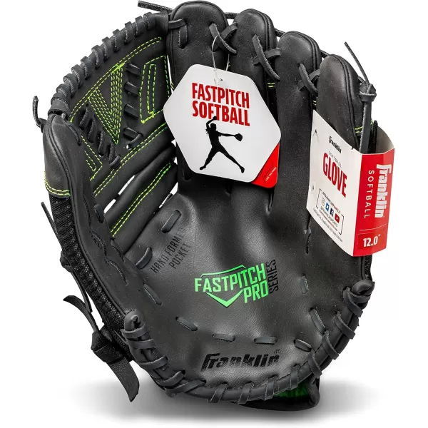 Franklin Sports Fastpitch Pro Series Softball Gloves  Right or Left Hand Throw  Adult and Youth Sizes  11in 115in 12in 125in and 13in Size MittsLime