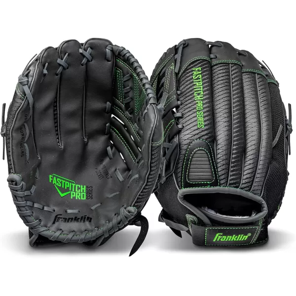 Franklin Sports Fastpitch Pro Series Softball Gloves  Right or Left Hand Throw  Adult and Youth Sizes  11in 115in 12in 125in and 13in Size MittsLime