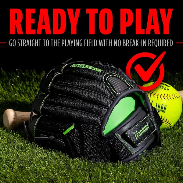 Franklin Sports Fastpitch Pro Series Softball Gloves  Right or Left Hand Throw  Adult and Youth Sizes  11in 115in 12in 125in and 13in Size MittsLime