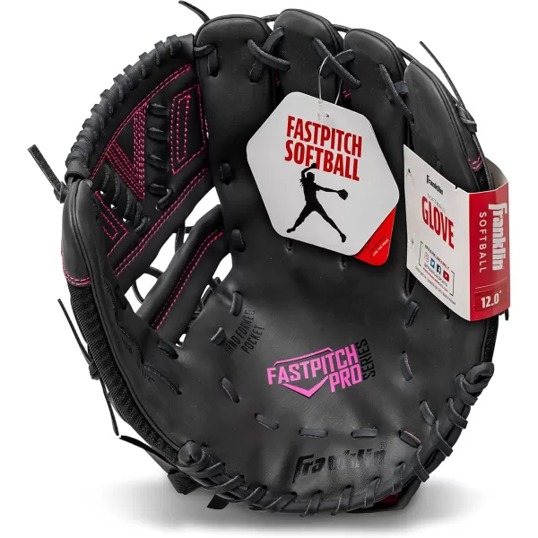Franklin Sports Fastpitch Pro Series Softball Gloves  Right or Left Hand Throw  Adult and Youth Sizes  11in 115in 12in 125in and 13in Size MittsPink