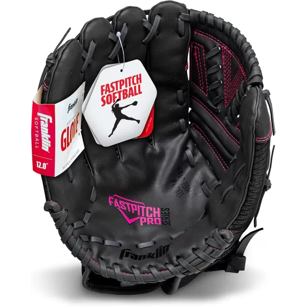 Franklin Sports Fastpitch Pro Series Softball Gloves  Right or Left Hand Throw  Adult and Youth Sizes  11in 115in 12in 125in and 13in Size MittsPink