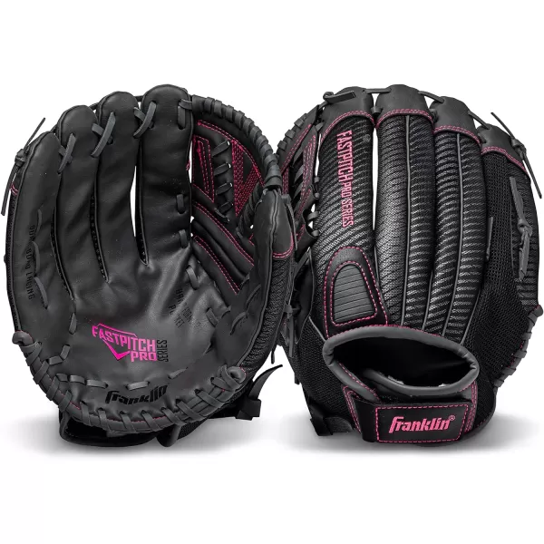Franklin Sports Fastpitch Pro Series Softball Gloves  Right or Left Hand Throw  Adult and Youth Sizes  11in 115in 12in 125in and 13in Size MittsPink