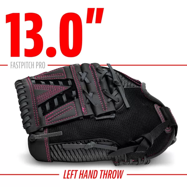 Franklin Sports Fastpitch Pro Series Softball Gloves  Right or Left Hand Throw  Adult and Youth Sizes  11in 115in 12in 125in and 13in Size MittsPink