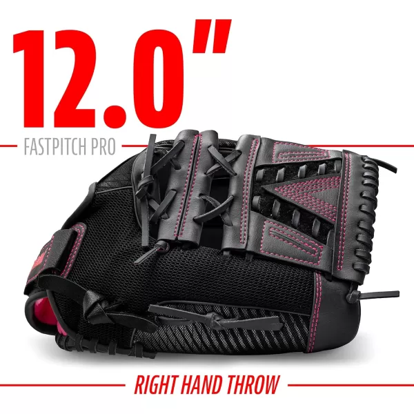Franklin Sports Fastpitch Pro Series Softball Gloves  Right or Left Hand Throw  Adult and Youth Sizes  11in 115in 12in 125in and 13in Size MittsPink