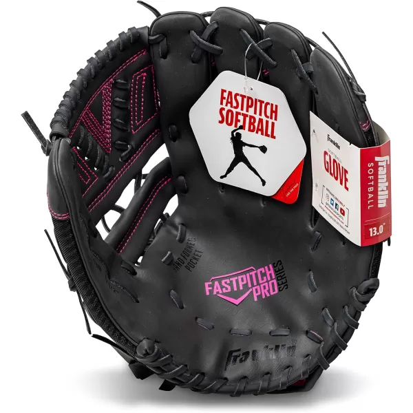 Franklin Sports Fastpitch Pro Series Softball Gloves  Right or Left Hand Throw  Adult and Youth Sizes  11in 115in 12in 125in and 13in Size MittsPink