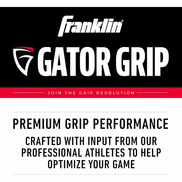 Franklin Sports Gator Grip  Baseball Bat Grip TapeBlackGreenYellow