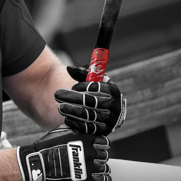 Franklin Sports Gator Grip  Baseball Bat Grip TapeRedSilver