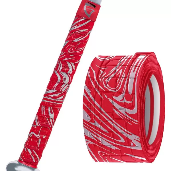 Franklin Sports Gator Grip  Baseball Bat Grip TapeRedSilver