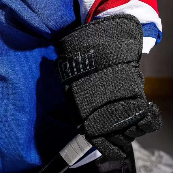 imageFranklin Sports Ice Hockey Gloves  10quot Youth Gloves  Thumb Lock System  Flexible Full Motion Cuff  Perfect for Kids