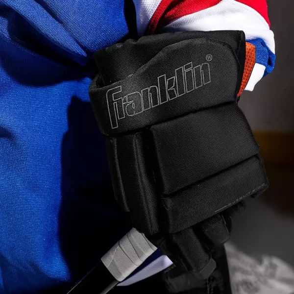 imageFranklin Sports Ice Hockey Gloves  10quot Youth Gloves  Thumb Lock System  Flexible Full Motion Cuff  Perfect for Kids