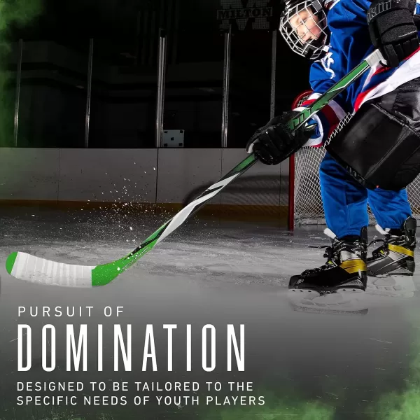 imageFranklin Sports Kids Ice Hockey Sticks  Ripper Junior  Youth Composite Hockey Sticks  Righty  Lefty 50Flex Ice Hockey Sticks  Textured Grip  55quot Inch  42quot Inch Youth Hockey SticksOlive