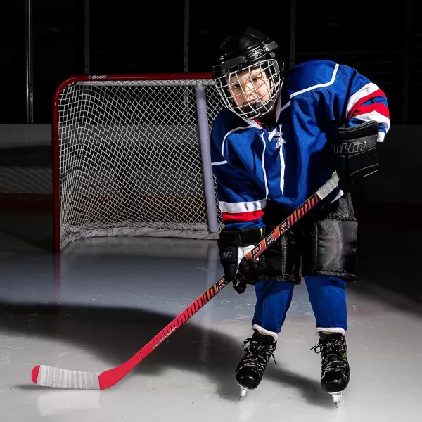 imageFranklin Sports Kids Ice Hockey Sticks  Ripper Junior  Youth Composite Hockey Sticks  Righty  Lefty 50Flex Ice Hockey Sticks  Textured Grip  55quot Inch  42quot Inch Youth Hockey SticksRed
