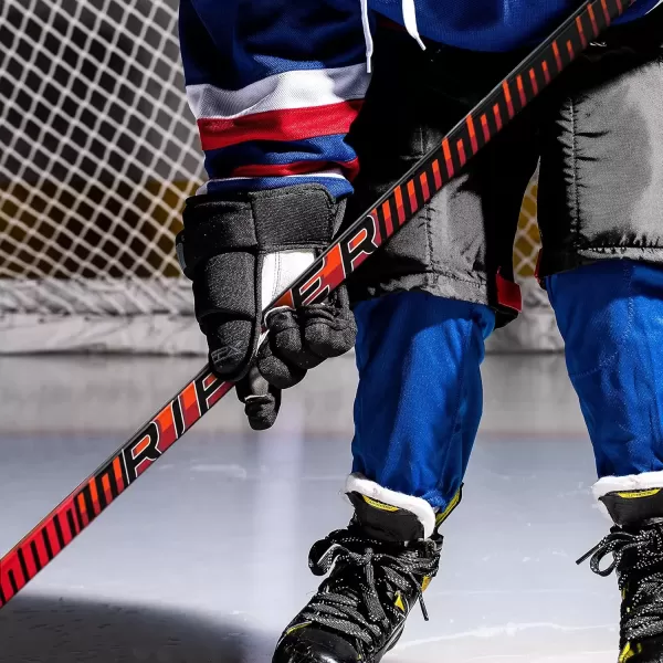 imageFranklin Sports Kids Ice Hockey Sticks  Ripper Junior  Youth Composite Hockey Sticks  Righty  Lefty 50Flex Ice Hockey Sticks  Textured Grip  55quot Inch  42quot Inch Youth Hockey SticksRed