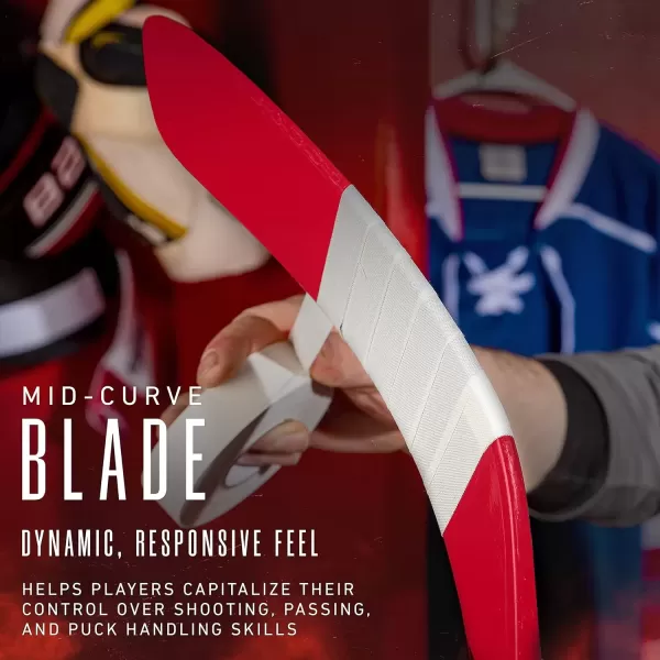 imageFranklin Sports Kids Ice Hockey Sticks  Ripper Junior  Youth Composite Hockey Sticks  Righty  Lefty 50Flex Ice Hockey Sticks  Textured Grip  55quot Inch  42quot Inch Youth Hockey SticksRed
