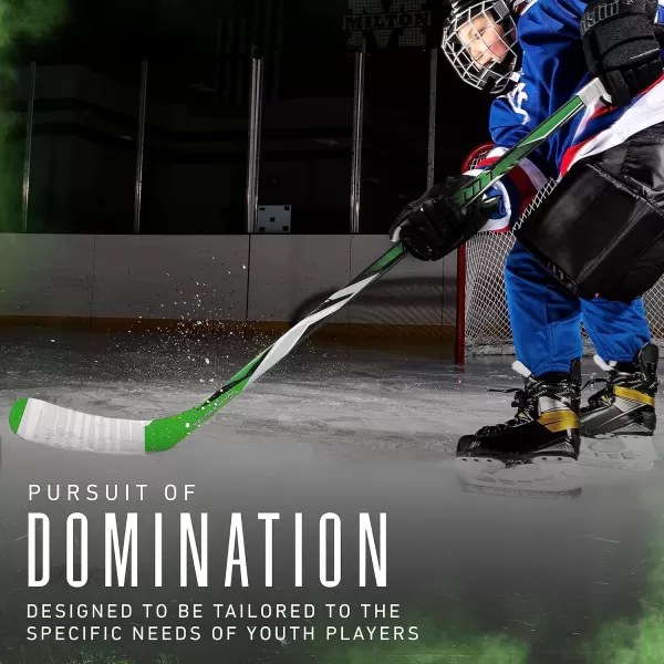 imageFranklin Sports Kids Ice Hockey Sticks  Ripper Junior  Youth Composite Hockey Sticks  Righty  Lefty 50Flex Ice Hockey Sticks  Textured Grip  55quot Inch  42quot Inch Youth Hockey SticksOlive