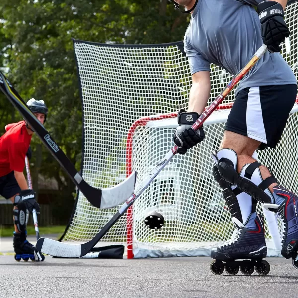 imageFranklin Sports NHL Street Roller Hockey Pucks  Pro Commander Outdoor Roller Hockey Pucks for Practice  Training  Outdoor Hockey Street Pucks with Rollers  24 Bulk Packs 6 Packs  Single PucksBlack  Pack of 24