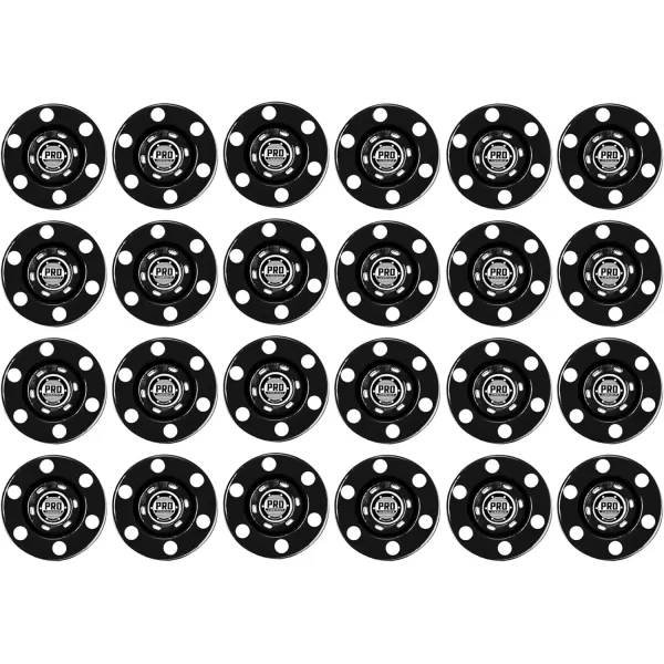imageFranklin Sports NHL Street Roller Hockey Pucks  Pro Commander Outdoor Roller Hockey Pucks for Practice  Training  Outdoor Hockey Street Pucks with Rollers  24 Bulk Packs 6 Packs  Single PucksBlack  Pack of 24