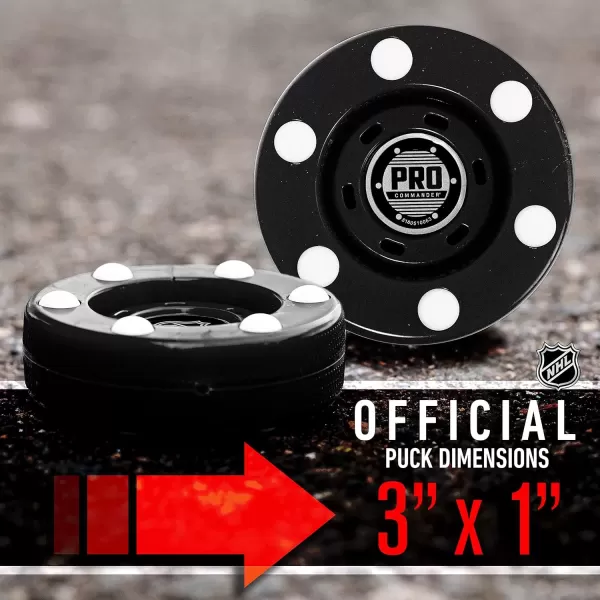 imageFranklin Sports NHL Street Roller Hockey Pucks  Pro Commander Outdoor Roller Hockey Pucks for Practice  Training  Outdoor Hockey Street Pucks with Rollers  24 Bulk Packs 6 Packs  Single PucksBlack  Pack of 24