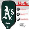 imageFranklin Sports MLB Team Pickleball Paddles  Official MLB Baseball Team Logo  Colors Pickleball Paddles  Signature Series 13MM Pickleball Paddle with MaxGrit  USA Pickleball USAPA ApprovedOakland Athletics
