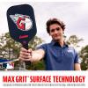 imageFranklin Sports MLB Team Pickleball Paddles  Official MLB Baseball Team Logo  Colors Pickleball Paddles  Signature Series 13MM Pickleball Paddle with MaxGrit  USA Pickleball USAPA ApprovedCleveland Guardians