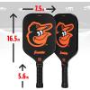 imageFranklin Sports MLB Team Pickleball Paddles  Official MLB Baseball Team Logo  Colors Pickleball Paddles  Signature Series 13MM Pickleball Paddle with MaxGrit  USA Pickleball USAPA ApprovedBaltimore Orioles