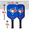 imageFranklin Sports MLB Team Pickleball Paddles  Official MLB Baseball Team Logo  Colors Pickleball Paddles  Signature Series 13MM Pickleball Paddle with MaxGrit  USA Pickleball USAPA ApprovedToronto Blue Jays
