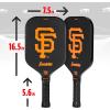 imageFranklin Sports MLB Team Pickleball Paddles  Official MLB Baseball Team Logo  Colors Pickleball Paddles  Signature Series 13MM Pickleball Paddle with MaxGrit  USA Pickleball USAPA ApprovedSan Francisco Giants
