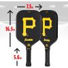 imageFranklin Sports MLB Team Pickleball Paddles  Official MLB Baseball Team Logo  Colors Pickleball Paddles  Signature Series 13MM Pickleball Paddle with MaxGrit  USA Pickleball USAPA ApprovedPittsburgh Pirates
