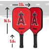 imageFranklin Sports MLB Team Pickleball Paddles  Official MLB Baseball Team Logo  Colors Pickleball Paddles  Signature Series 13MM Pickleball Paddle with MaxGrit  USA Pickleball USAPA ApprovedLos Angeles Angels