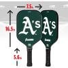 imageFranklin Sports MLB Team Pickleball Paddles  Official MLB Baseball Team Logo  Colors Pickleball Paddles  Signature Series 13MM Pickleball Paddle with MaxGrit  USA Pickleball USAPA ApprovedOakland Athletics