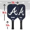imageFranklin Sports MLB Team Pickleball Paddles  Official MLB Baseball Team Logo  Colors Pickleball Paddles  Signature Series 13MM Pickleball Paddle with MaxGrit  USA Pickleball USAPA ApprovedAtlanta Braves