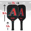 imageFranklin Sports MLB Team Pickleball Paddles  Official MLB Baseball Team Logo  Colors Pickleball Paddles  Signature Series 13MM Pickleball Paddle with MaxGrit  USA Pickleball USAPA ApprovedArizona Diamondbacks