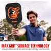 imageFranklin Sports MLB Team Pickleball Paddles  Official MLB Baseball Team Logo  Colors Pickleball Paddles  Signature Series 13MM Pickleball Paddle with MaxGrit  USA Pickleball USAPA ApprovedBaltimore Orioles