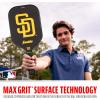 imageFranklin Sports MLB Team Pickleball Paddles  Official MLB Baseball Team Logo  Colors Pickleball Paddles  Signature Series 13MM Pickleball Paddle with MaxGrit  USA Pickleball USAPA ApprovedSan Diego Padres