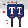 imageFranklin Sports MLB Team Pickleball Paddles  Official MLB Baseball Team Logo  Colors Pickleball Paddles  Signature Series 13MM Pickleball Paddle with MaxGrit  USA Pickleball USAPA ApprovedTexas Rangers