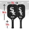 imageFranklin Sports MLB Team Pickleball Paddles  Official MLB Baseball Team Logo  Colors Pickleball Paddles  Signature Series 13MM Pickleball Paddle with MaxGrit  USA Pickleball USAPA ApprovedChicago White Sox