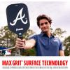 imageFranklin Sports MLB Team Pickleball Paddles  Official MLB Baseball Team Logo  Colors Pickleball Paddles  Signature Series 13MM Pickleball Paddle with MaxGrit  USA Pickleball USAPA ApprovedAtlanta Braves