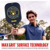 imageFranklin Sports MLB Team Pickleball Paddles  Official MLB Baseball Team Logo  Colors Pickleball Paddles  Signature Series 13MM Pickleball Paddle with MaxGrit  USA Pickleball USAPA ApprovedMilwaukee Brewers