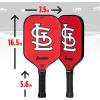 imageFranklin Sports MLB Team Pickleball Paddles  Official MLB Baseball Team Logo  Colors Pickleball Paddles  Signature Series 13MM Pickleball Paddle with MaxGrit  USA Pickleball USAPA ApprovedSt Louis Cardinals