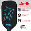 imageFranklin Sports MLB Team Pickleball Paddles  Official MLB Baseball Team Logo  Colors Pickleball Paddles  Signature Series 13MM Pickleball Paddle with MaxGrit  USA Pickleball USAPA ApprovedMiami Marlins