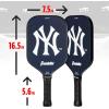 imageFranklin Sports MLB Team Pickleball Paddles  Official MLB Baseball Team Logo  Colors Pickleball Paddles  Signature Series 13MM Pickleball Paddle with MaxGrit  USA Pickleball USAPA ApprovedNew York Yankees