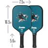 imageFranklin Sports NHL Team Pickleball Paddles  Official NHL Hockey Team Logo Pickleball Paddles  Signature Series 13MM Pickleball Paddle with MaxGrit  USA Pickleball USAPA ApprovedSan Jose Sharks